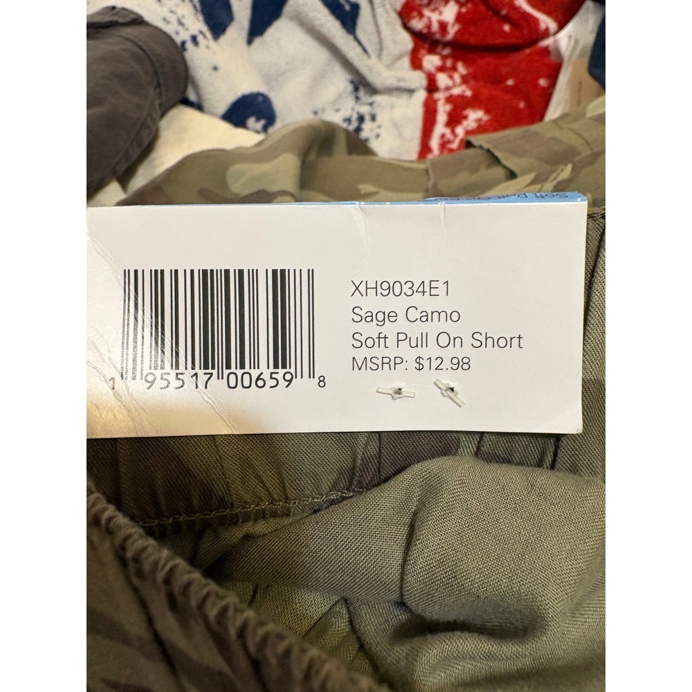 Social Standard by Sanctuary Boardwalk Sage Camo Pull On Shorts Large NWT - Picture 5 of 6